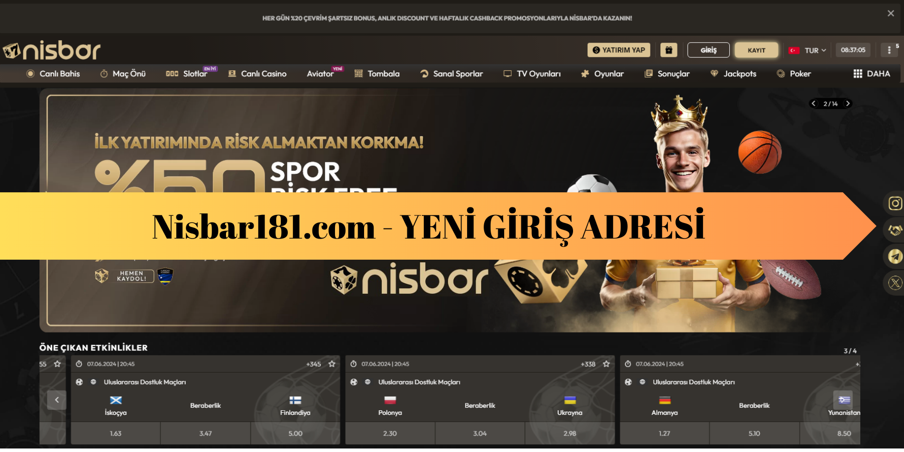 Nisbar181.com Yeni Güncel Giriş Adresi