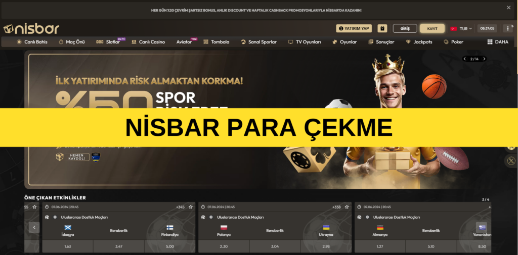 Nisbar Para Cekme Secenekeri