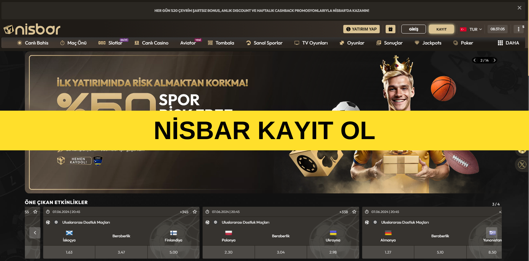 Nisbar Kayıt Ol