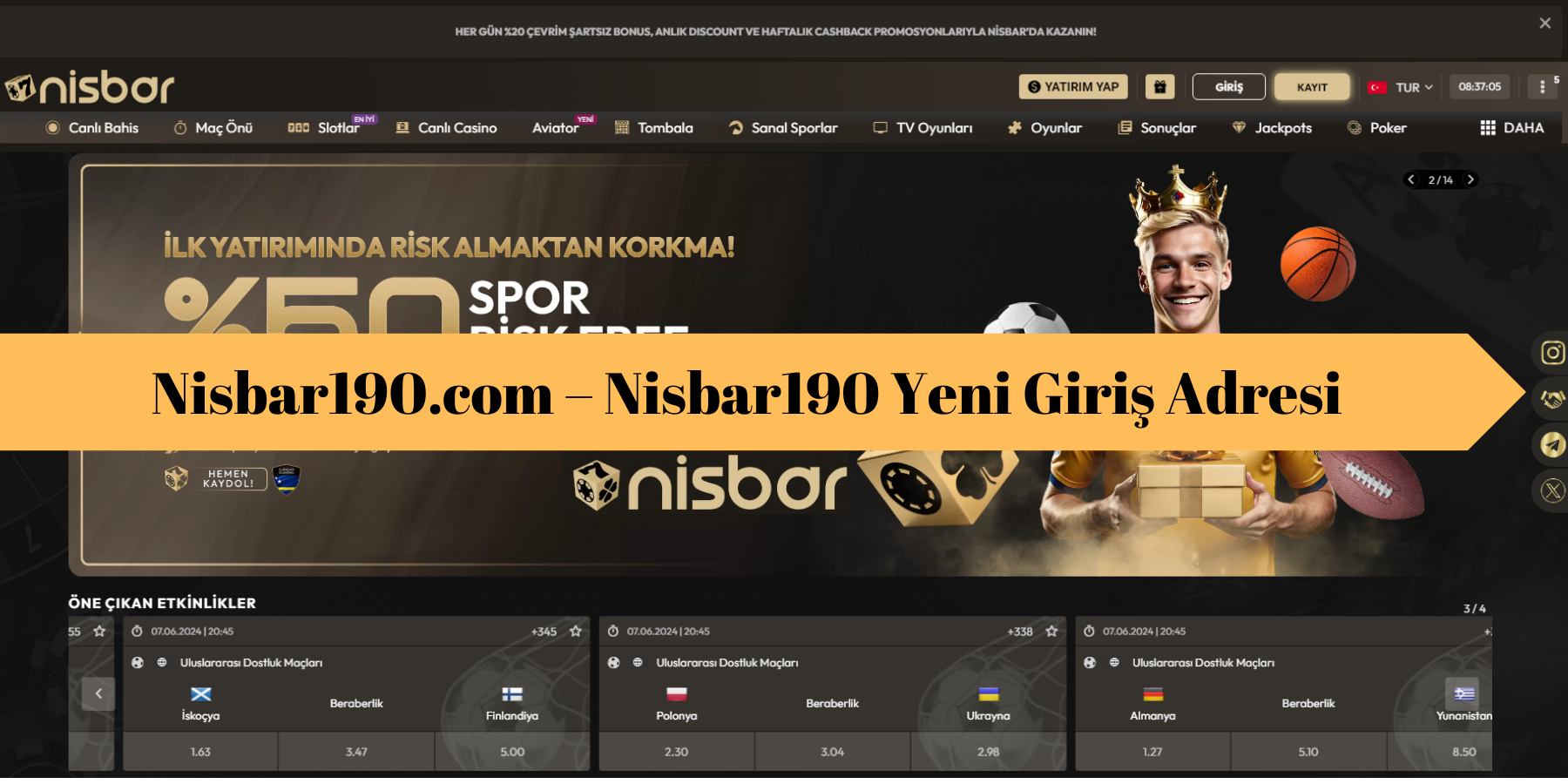 Nisbar190.com Yeni Güncel Giriş Adresi